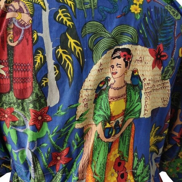 BRAND NEW Frida Kahlo Kaftan Beach Cover-Up one Caftan - Picture 4 of 5